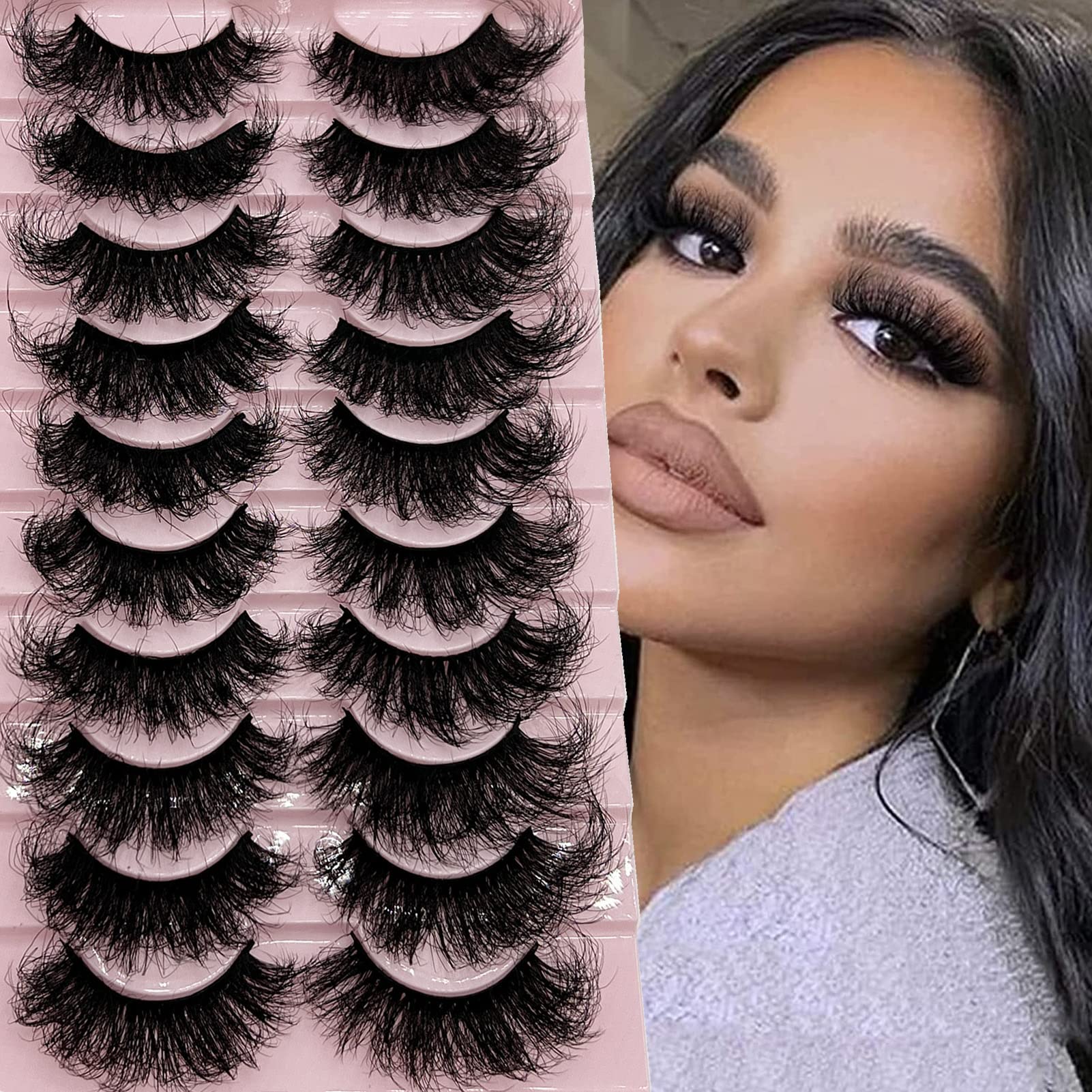Cils vison TIKILEY, effet aérien, 20 mm pour un regard ouvert et naturel.