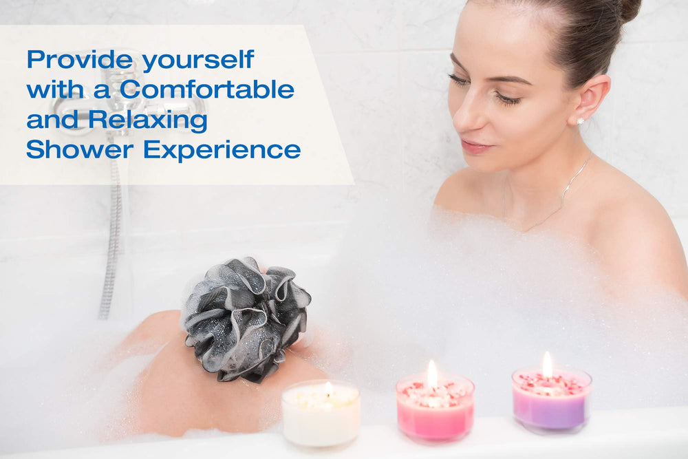 Tilcare Loofah Charbon, lot 3 pratique pour famille et voyage.