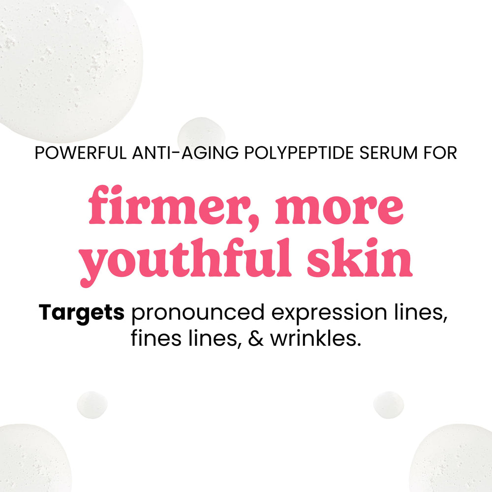 Timeless Matrixyl Synthe’6 Serum, application visage, soin ciblé pour fermeté et éclat.