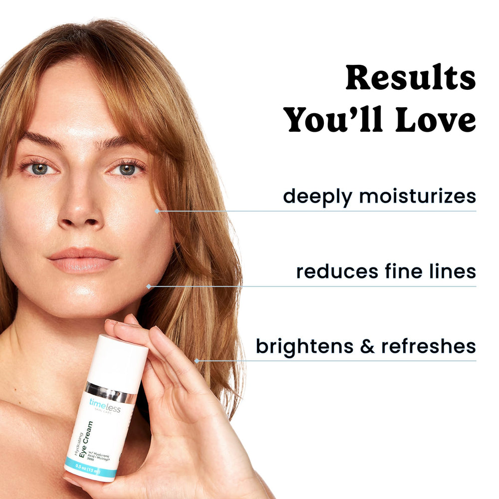 Timeless Skin Care Crème Yeux Texture crème lisse et veloutée