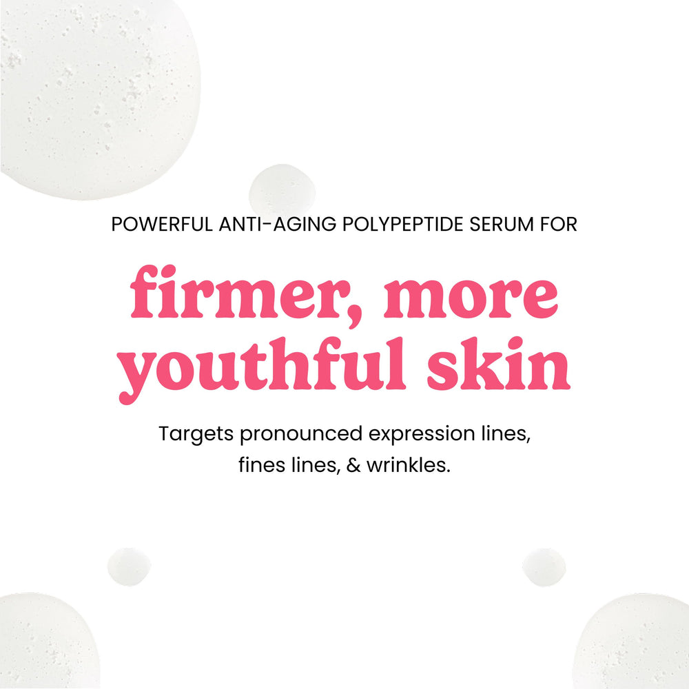 Timeless Skin Care Matrixyl Synthe6 Serum – étiquette claire et emballage élégant pour une routine simple.