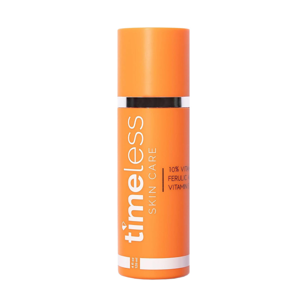 Timeless Skin Care Sérum vitamine C, flacon-pompe, éclaircissement potentiel pour le teint.