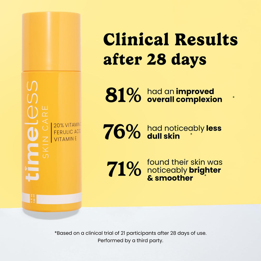 Pipette Timeless Skin Care sérum vitamine C prête pour application précise