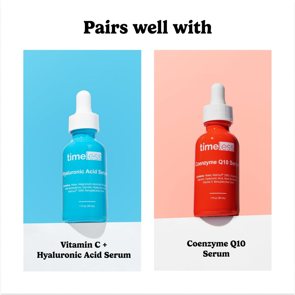 Timeless Skin Care Squalane Oil, sans cruauté animale et adapté aux peaux sensibles.