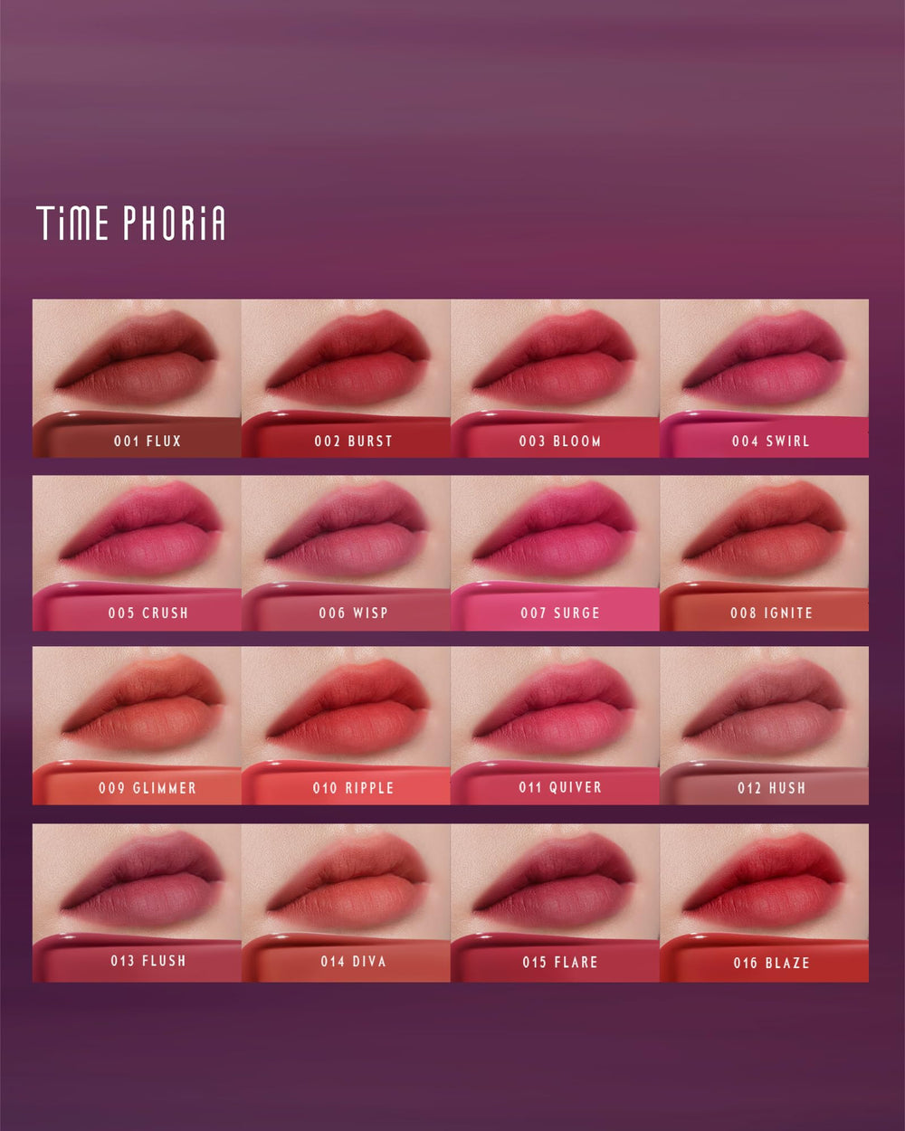TIMEPHORIA Altera teinte lèvres Wisp transfert longue tenue sans bavure et confort