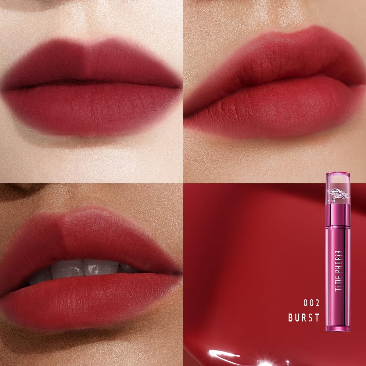 TIMEPHORIA Altera Teinte Lèvres 002 Burst – flou des lignes pour contour lisse.