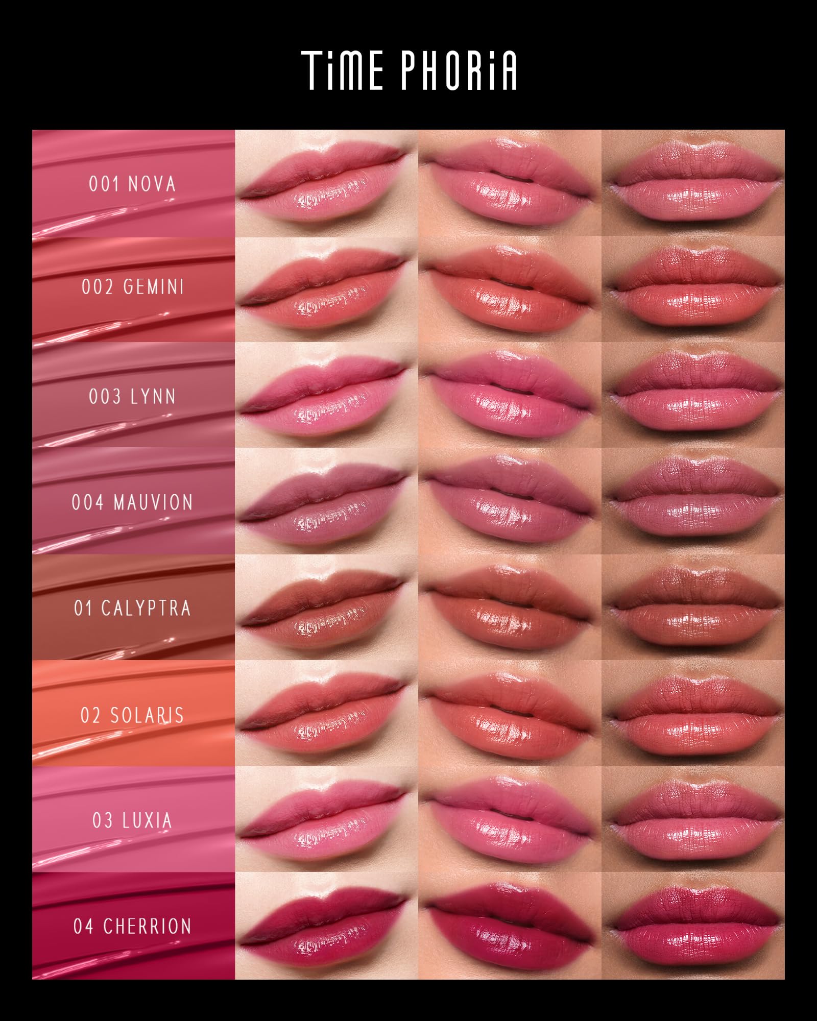 TIMEPHORIA Stellar Dust Lip Stain Lynn – Applicateur précis pour une couvrance homogène