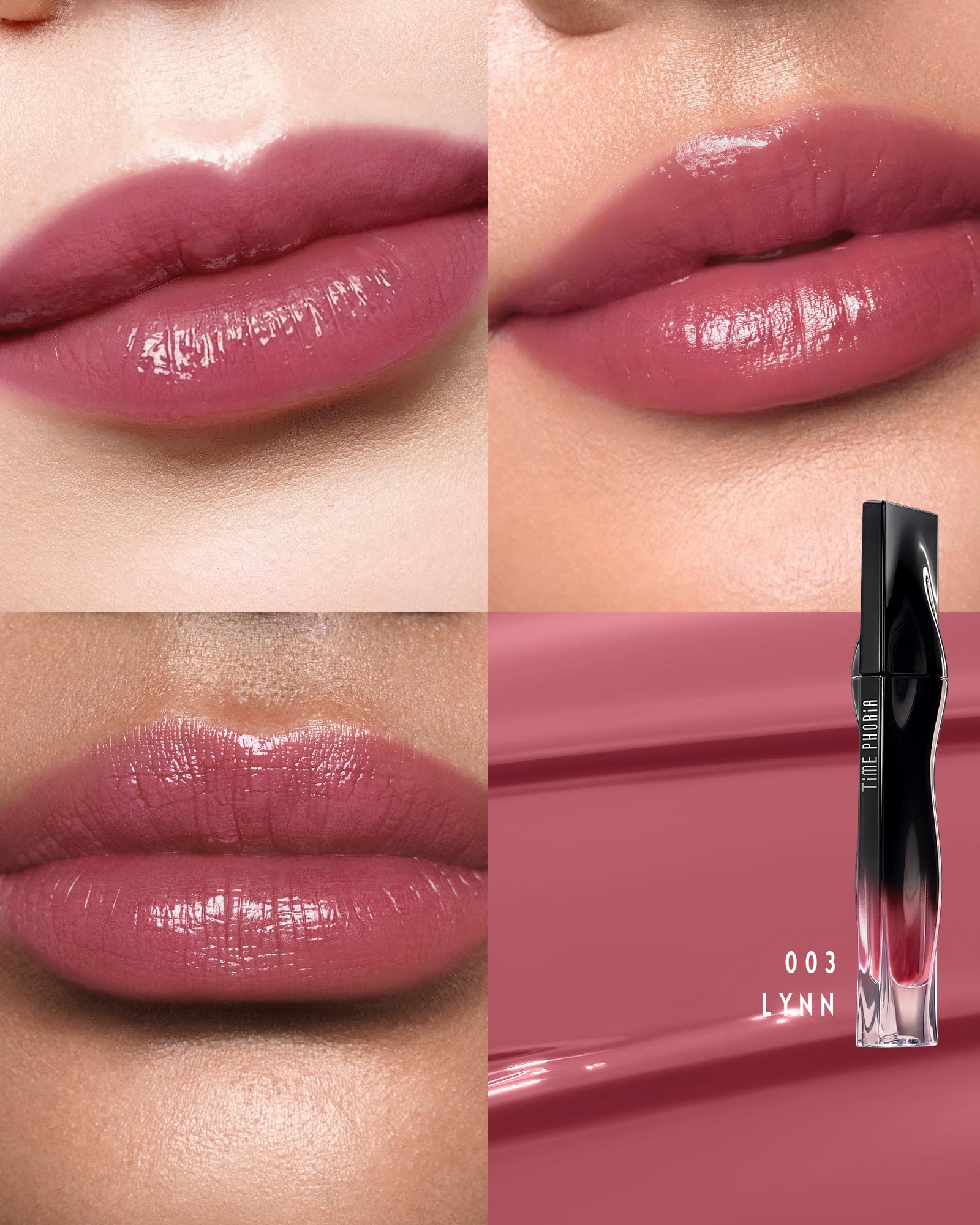 TIMEPHORIA Stellar Dust Lip Stain Lynn – Échantillon teinte rose poudre pour un aperçu rapide