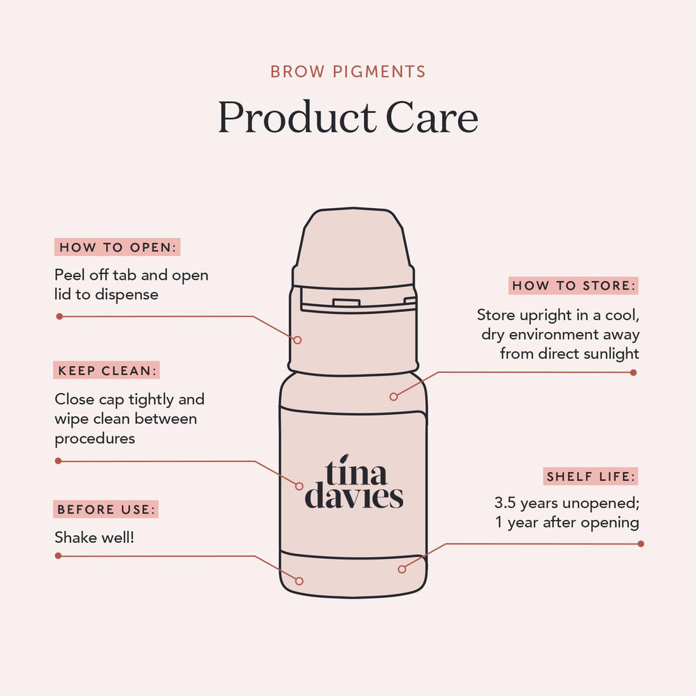  certifications végétaliennes tina davies: pigment sûr et sans cruauté pour les sourcils.