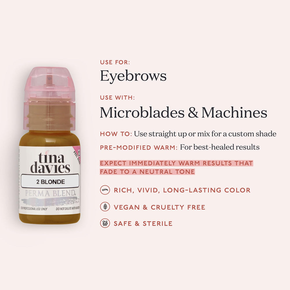 pigment tina davies sourcils pour microblading: compatible avec machines.