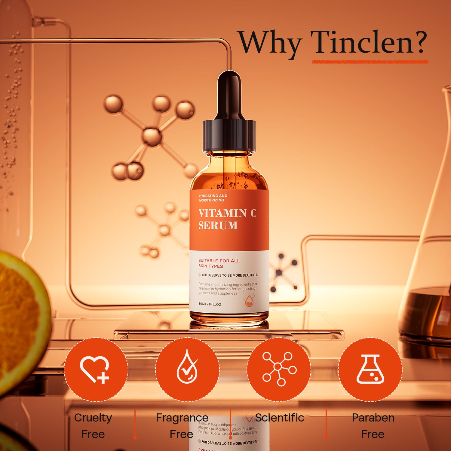 Sérum Tinclen, protection antioxydante pour la peau