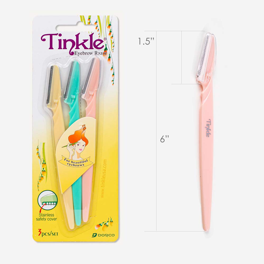 Rasoir Tinkle préparant la peau avant le maquillage, résultats plus nets.