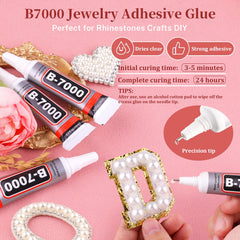 Colle B7000 transparente TINKRSTUFF assure une adhésion robuste et une finition nette.
