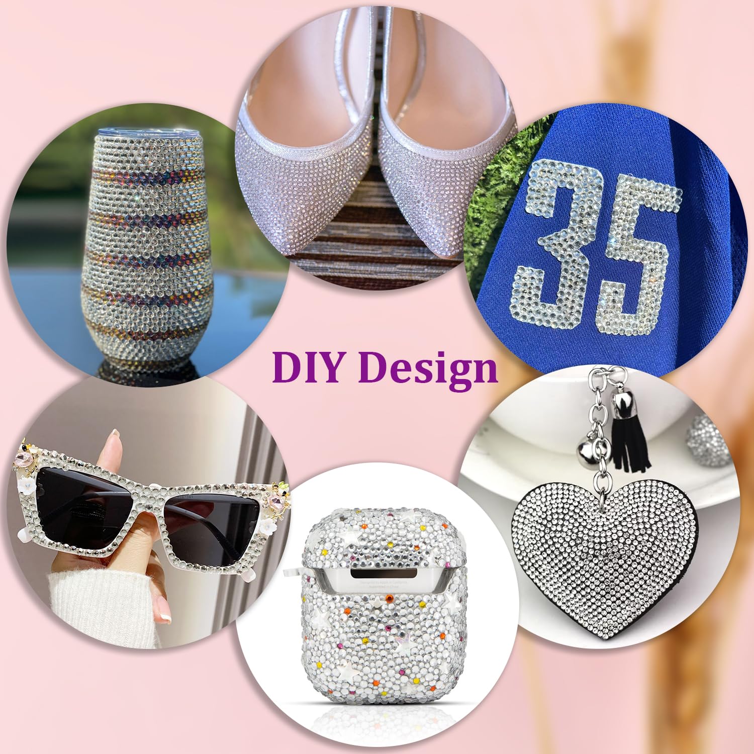 Gemme résine brillantes TINKRSTUFF pour nail art et bricolage