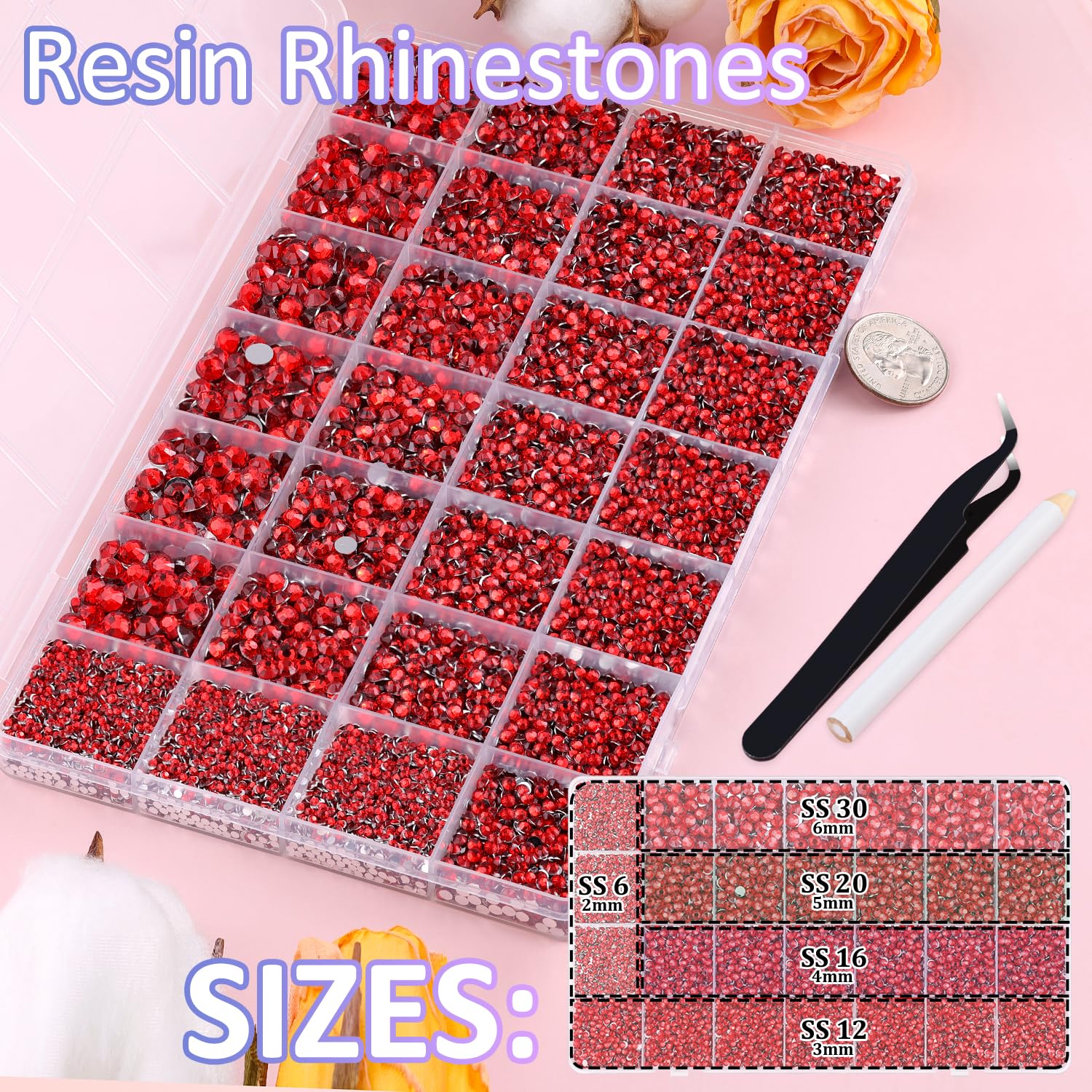 TINKRSTUFF pince et stylo-pinceau pour pose précise des strass