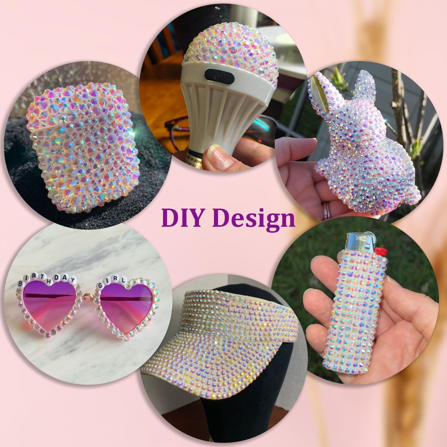 TINKRSTUFF paillettes résine AB 5 mm pour accents brillants sur accessoires