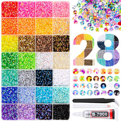 Strass en résine TINKRSTUFF – mélange de couleurs pour un éclat durable sur textiles