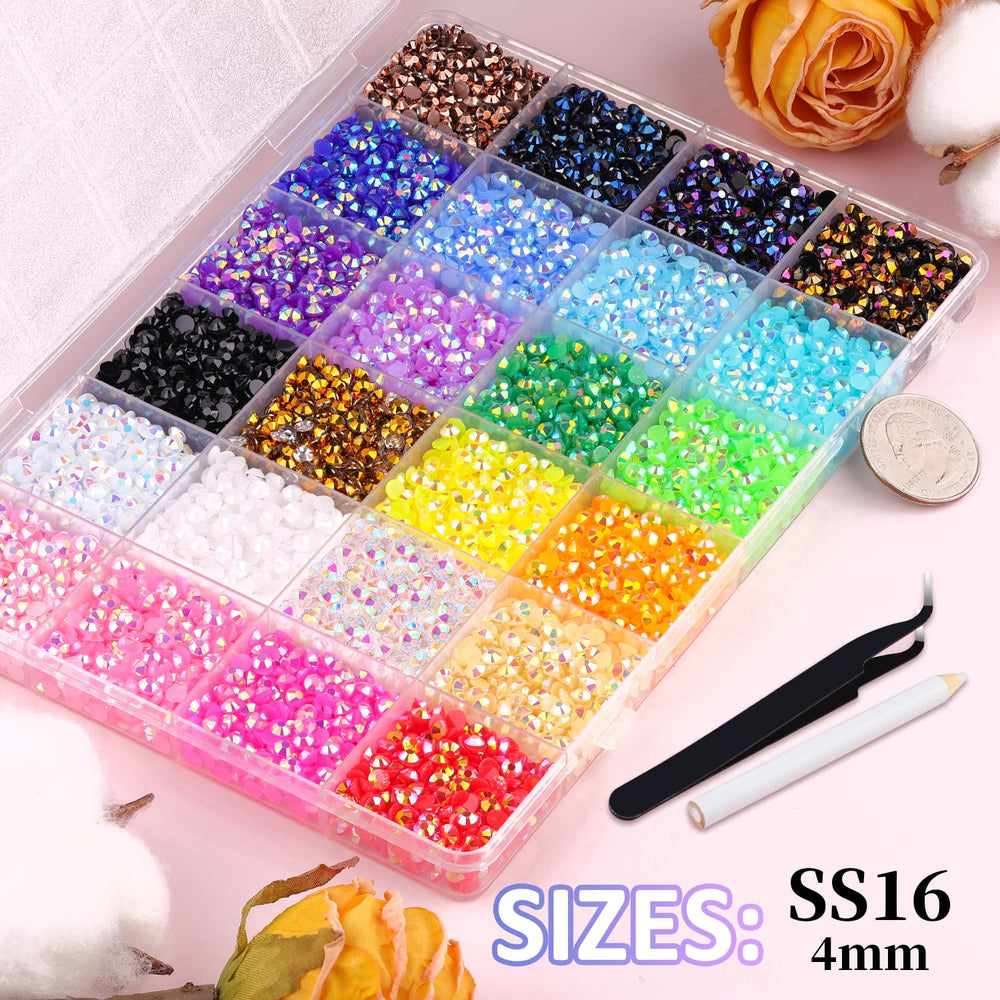 TINKRSTUFF Strass résine gelee avec facettes brillantes pour un éclat durable