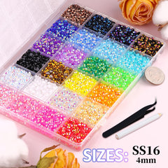 TINKRSTUFF Strass résine gelee avec facettes brillantes pour un éclat durable