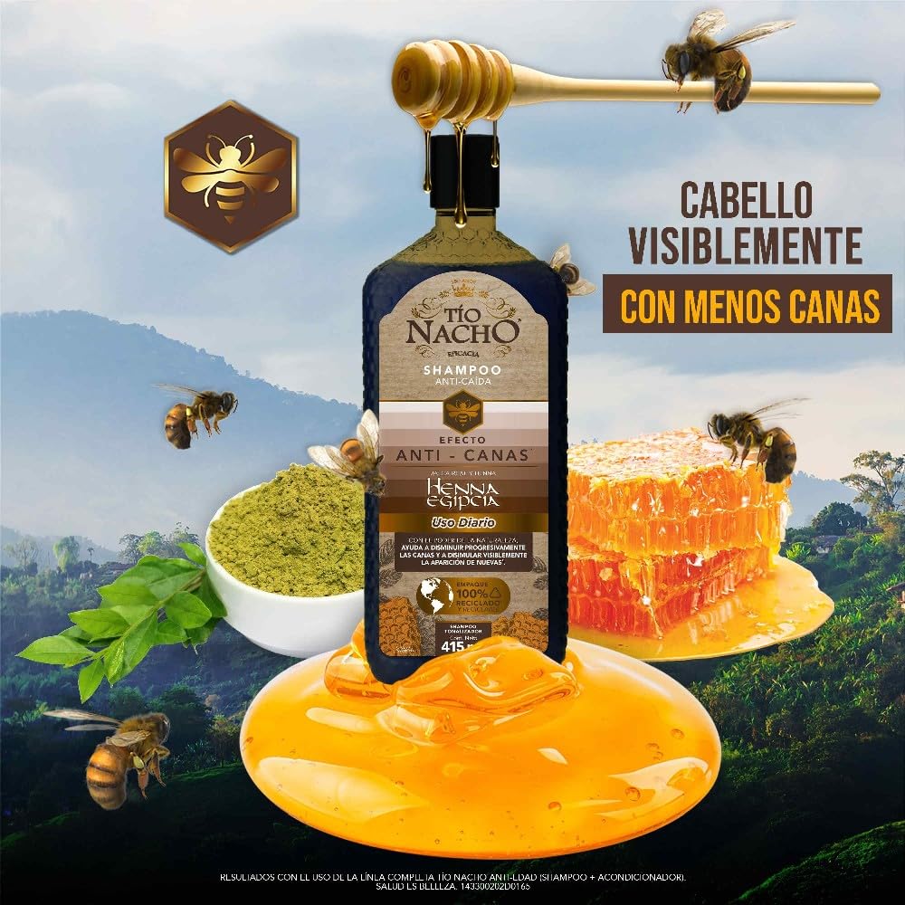 Emballage eco du shampoo Tio Nacho Henna Egyptienne pour une planète plus verte