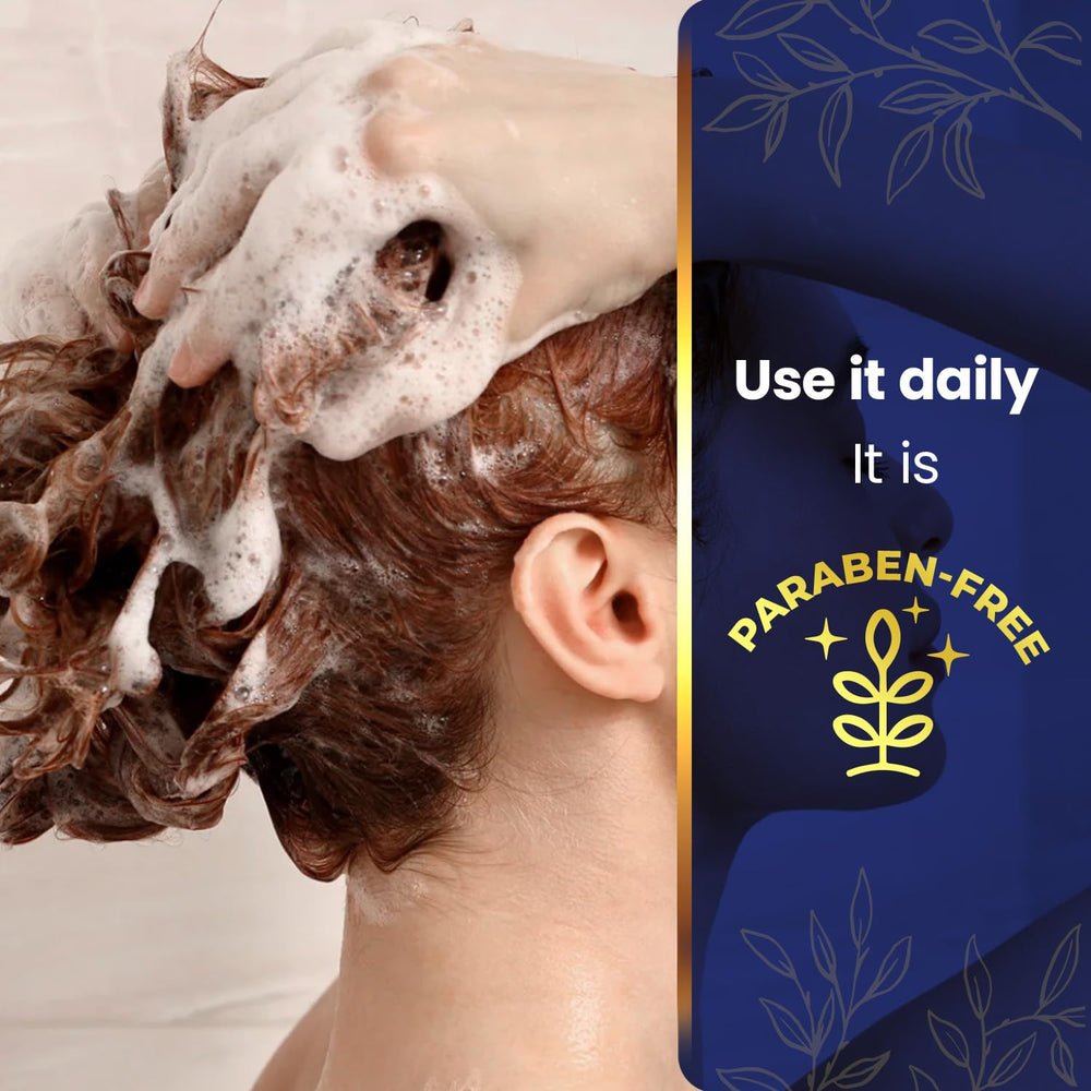 Tio Nacho shampoo lather shown during wash for gentle cleansing