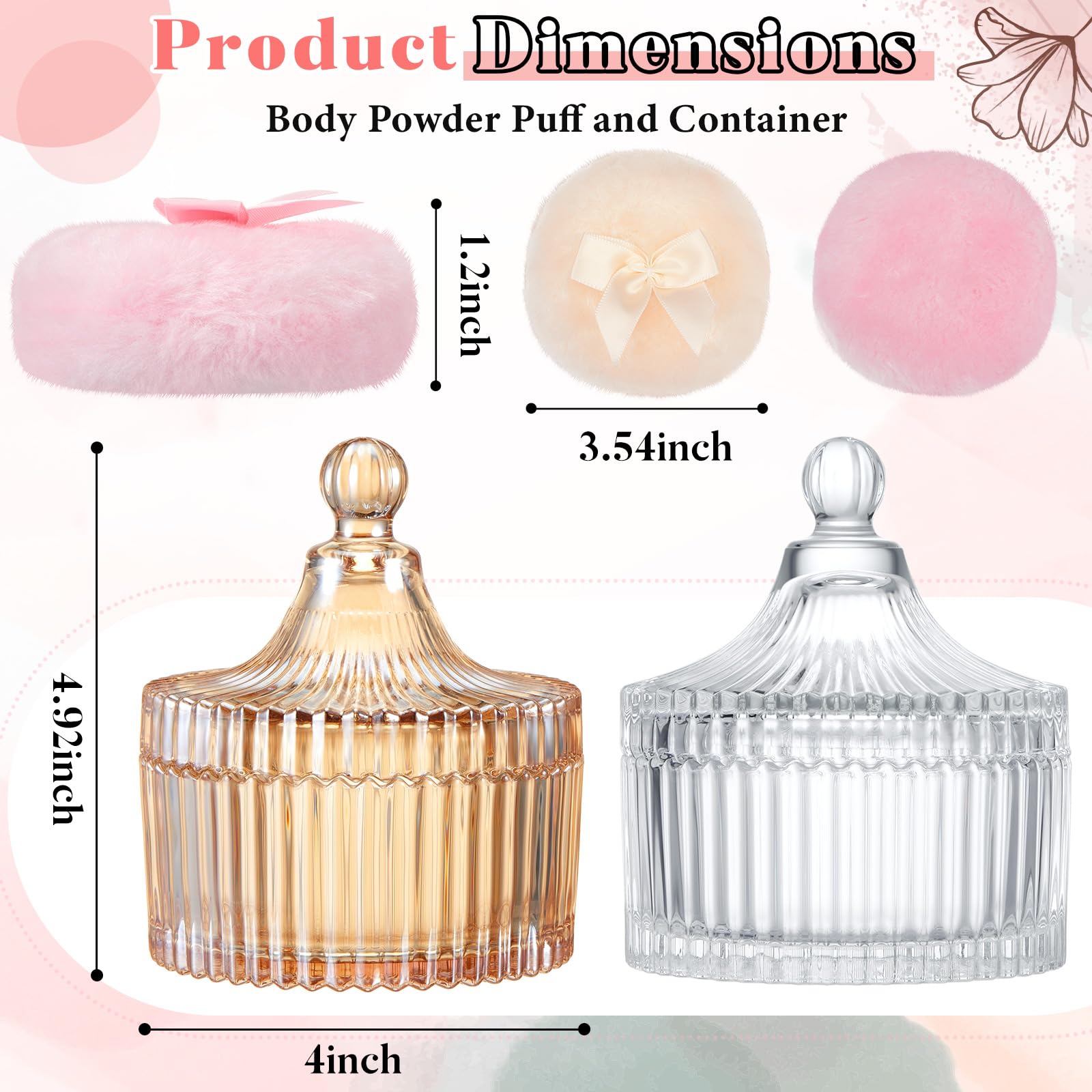 Tioncy ensemble-quatre-accessoires-poudre: kit pratique et élégant.