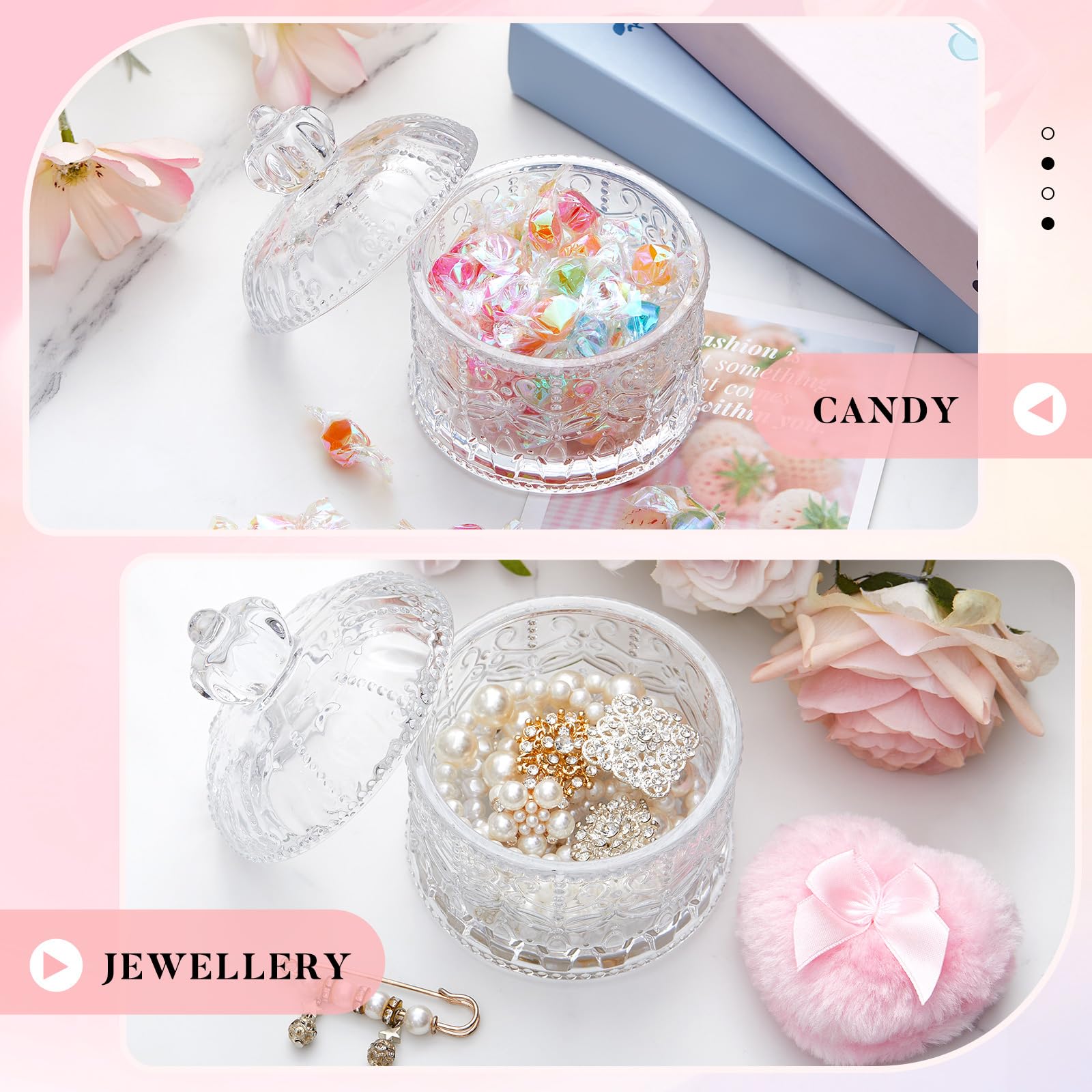 Tioncy noeud décoratif sur houppette pour une touche féminine.