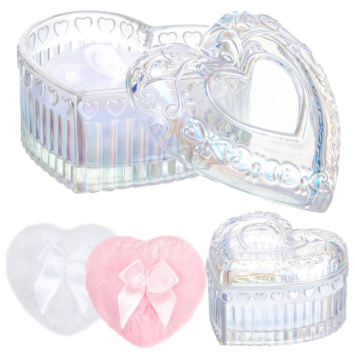 Pouf poudre corporel Tioncy en velours doux pour une application uniforme.