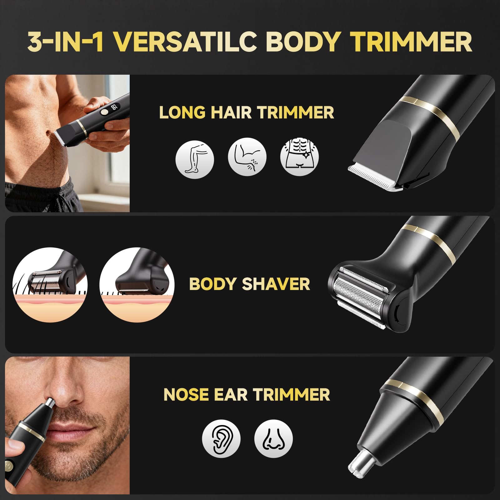 tiovara tondeuse poils nez, coupe douce des poils de nez sans irritations