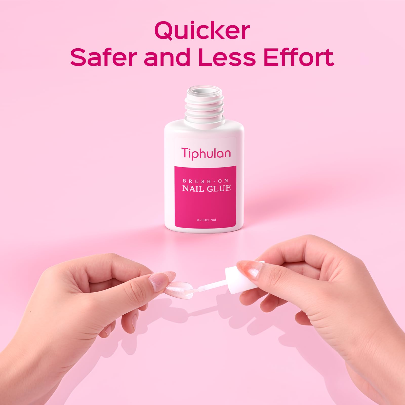 Kit TIPHULAN Colle Ongles 6 Bouteilles, pratique pour plusieurs manucures.