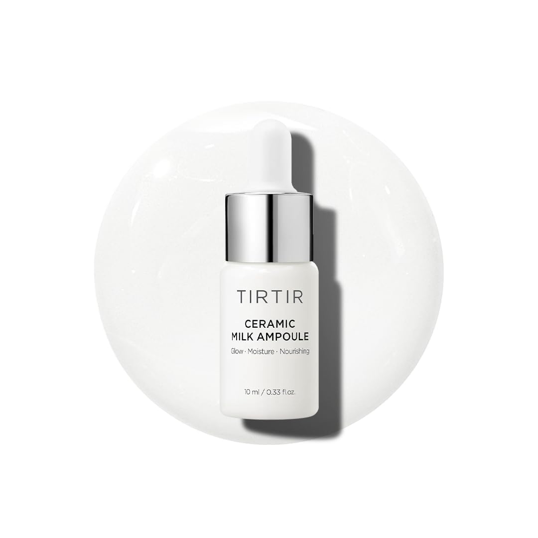 TIRTIR Ampoule Lait Céramique 0,33 oz — emballage élégant prêt à hydrater.