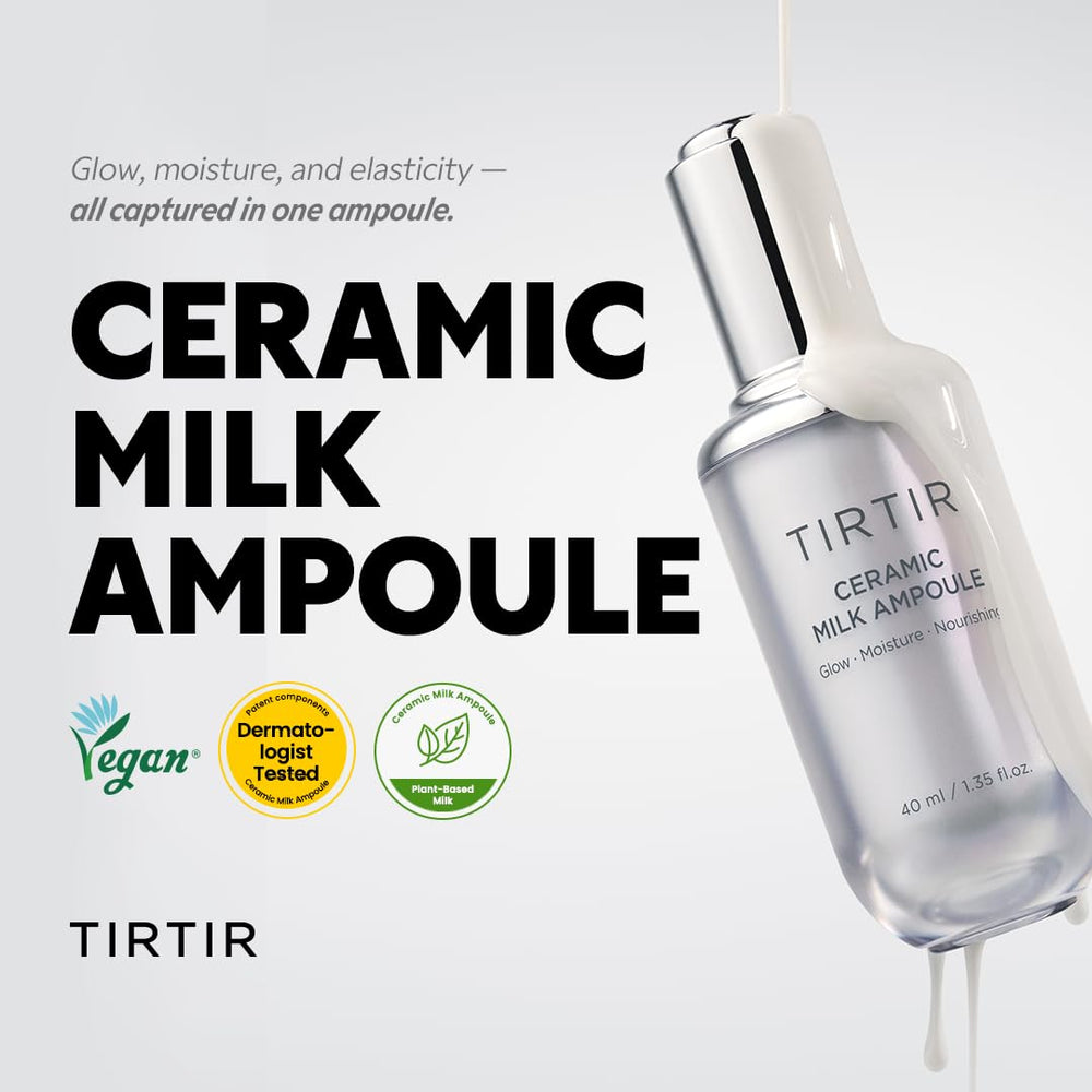 TIRTIR Ampoule Lait Céramique – texture veloutée qui pénètre rapidement.