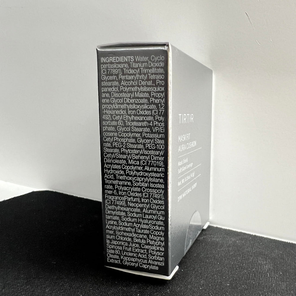 TIRTIR Aura Glow Cushion - packaging mini pratique pour voyage et test.