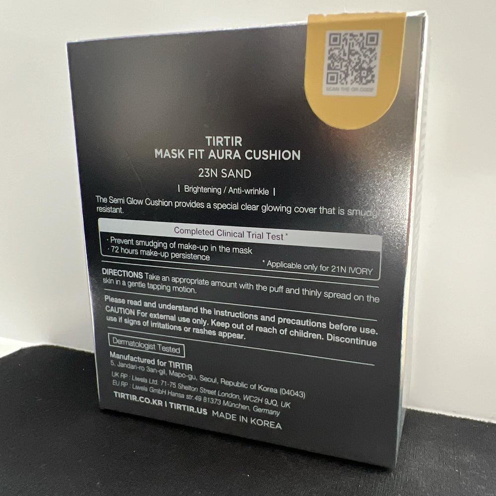 Fini doux et respirant du TIRTIR Aura Silver Cushion