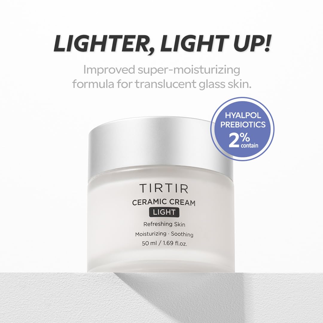 TIRTIR Ceramic Cream Light - hydratation durable grâce à l'acide polyglutamique.