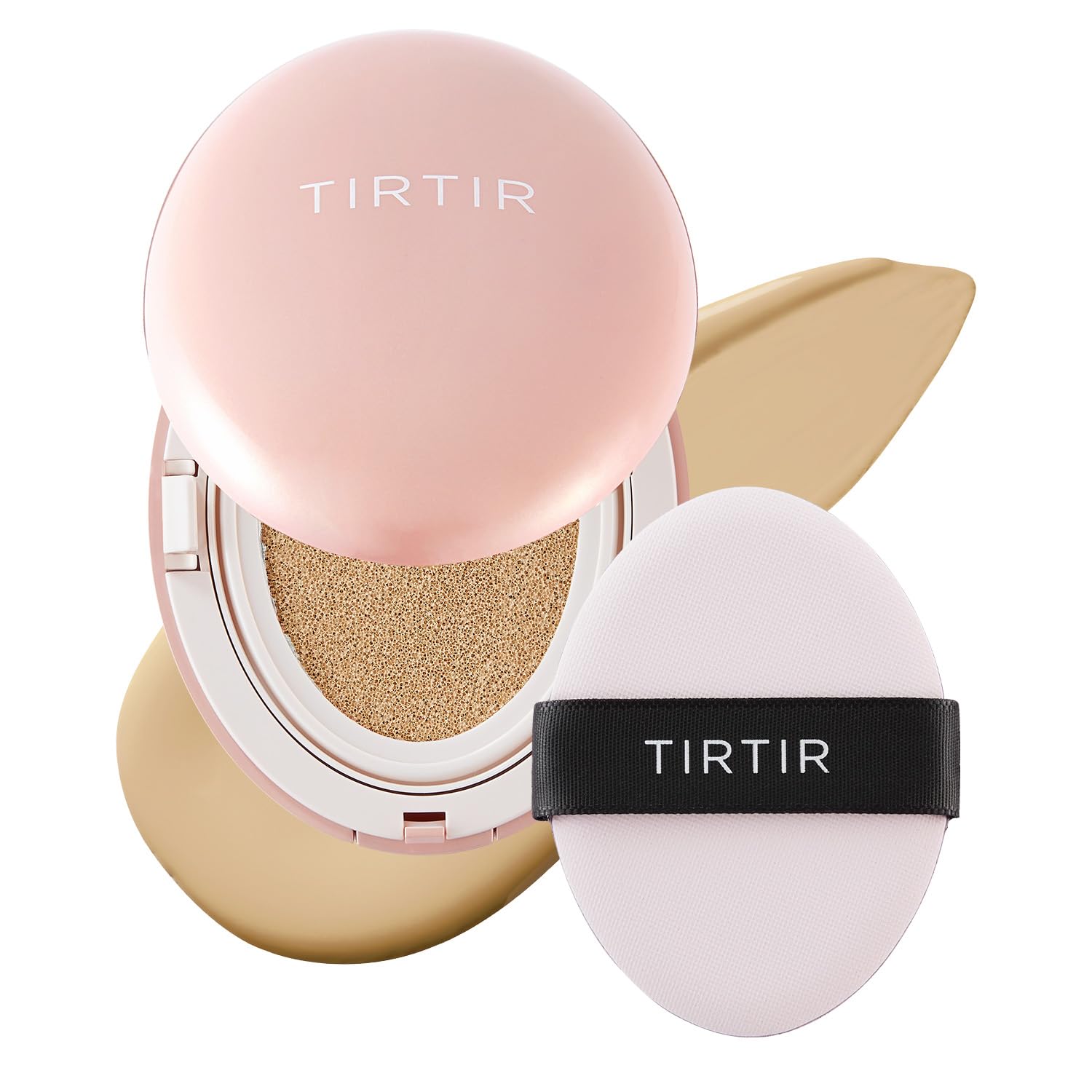 TIRTIR fond de teint cushion rose 24W Beige Doux emballage pratique pour emporter.