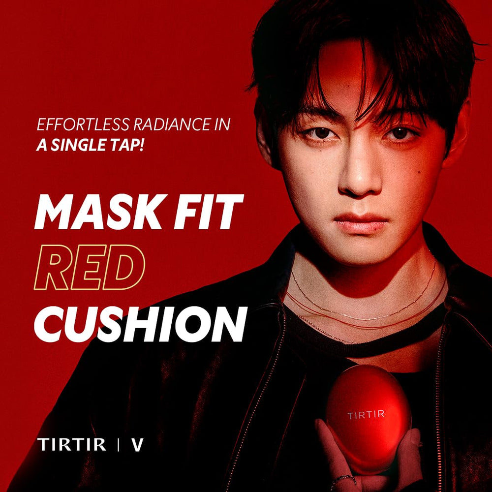 TIRTIR Fond de Teint Cushion Rouge Fit — texture satinée et couvrance douce.