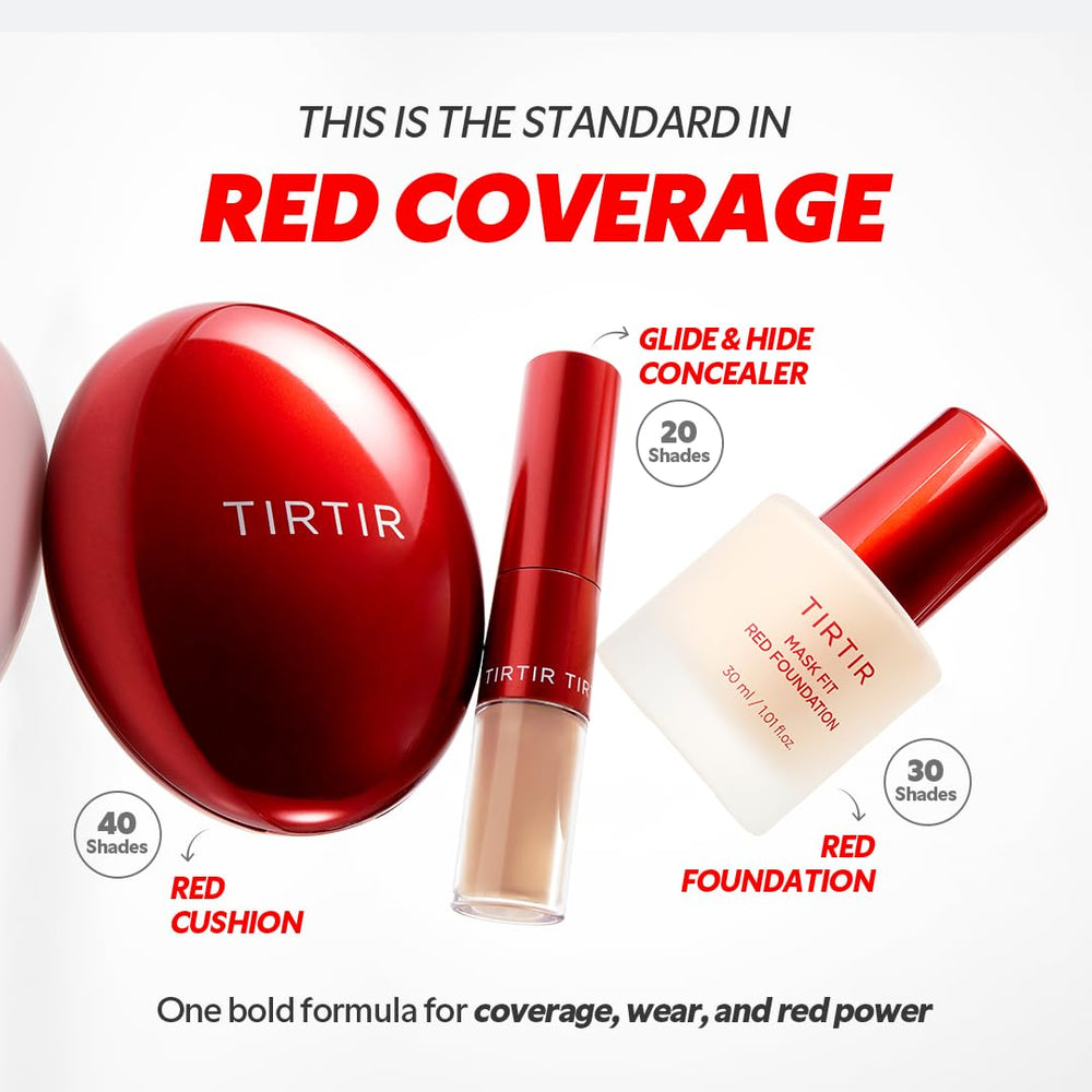 TIRTIR Foundation Fit Red Shell tenue longue durée jusqu'à 72 heures sans retouches.