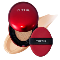 TIRTIR Masque Fit Red Cushion flacon élégant et teinte Shell Beige pour une couvrance adaptée