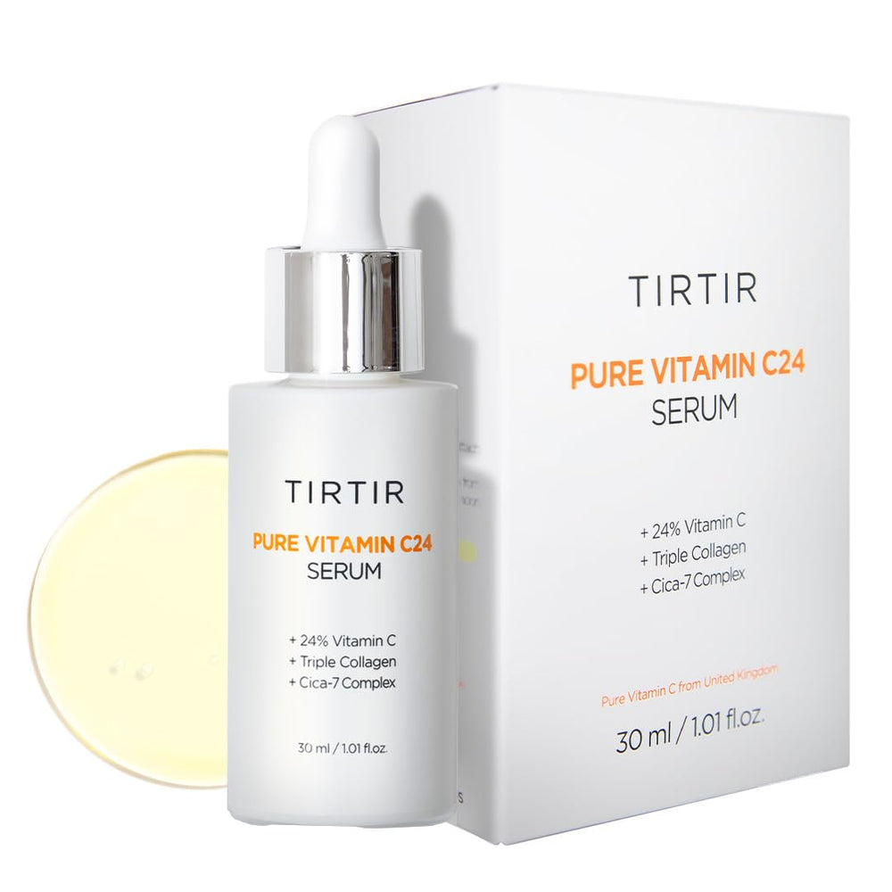 Sérum TIRTIR Pure Vitamin C 24% visuel: bouteille prête pour l’application.