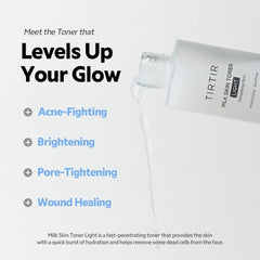 TIRTIR Tonique lait-peau-legere – application visage matin et soir.