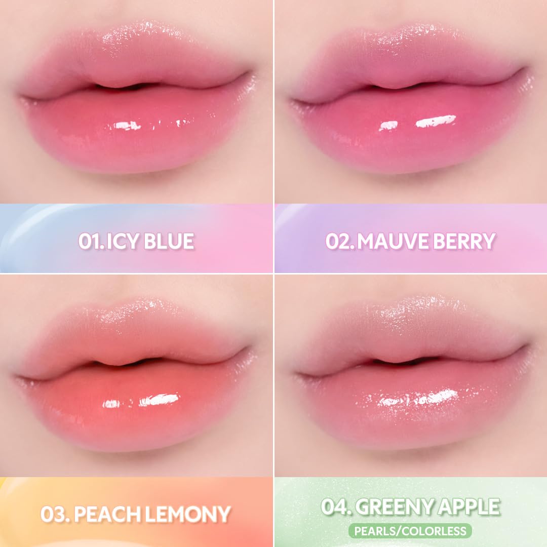 Soft sheen on lips with Water Mellow balm.