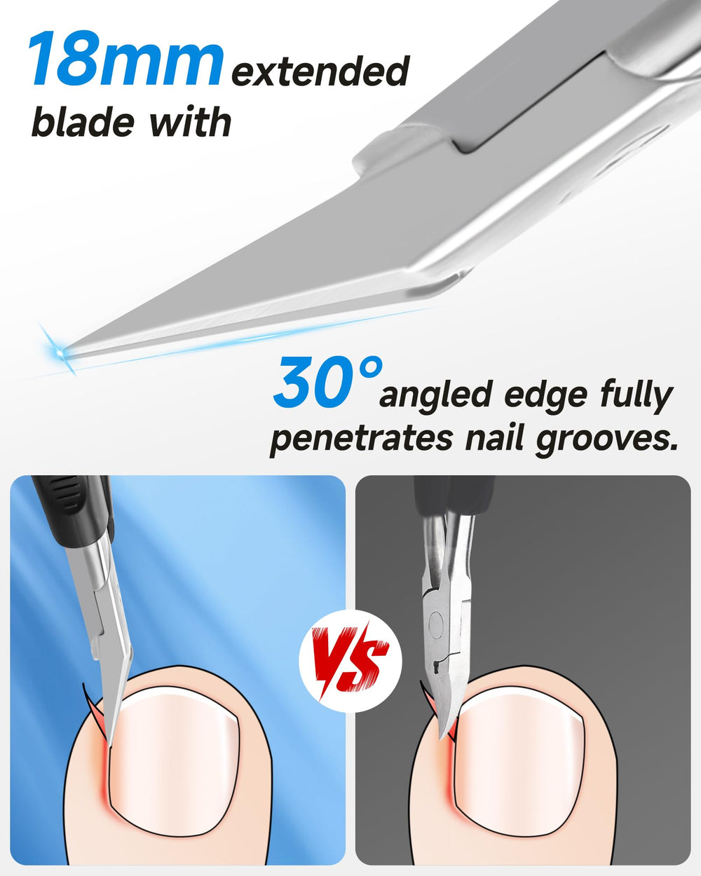 Coupe-ongles Tisojpod pour ongles incarnés avec précision.