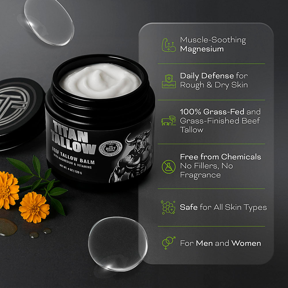 Titan Tallow ingrédients propres et naturels sans produits chimiques