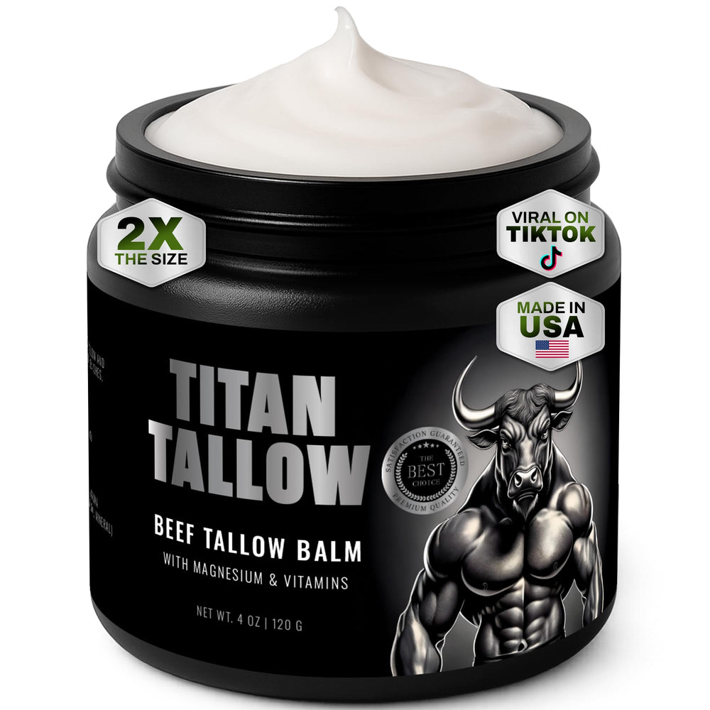 Titan Tallow baume graisse de boeuf en bouteille, hydratation durable pour la peau