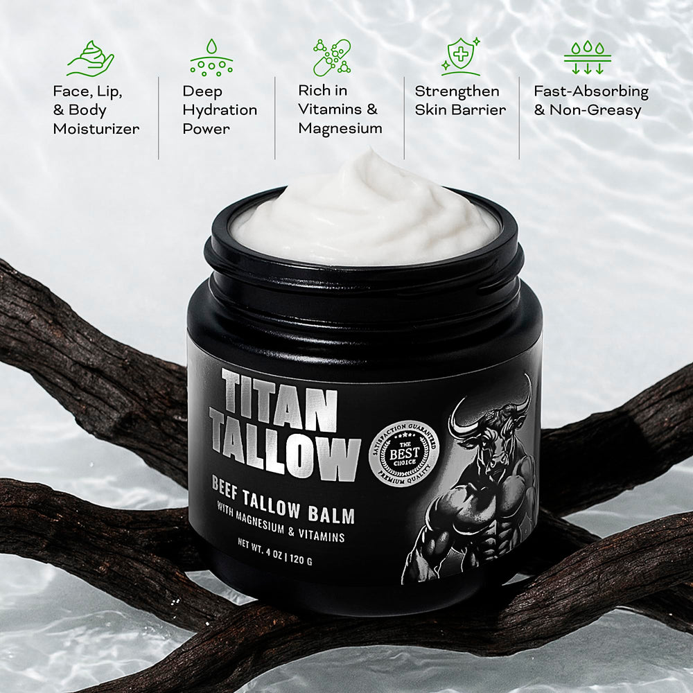 Titan Tallow convient à tous types de peau, non comédogène