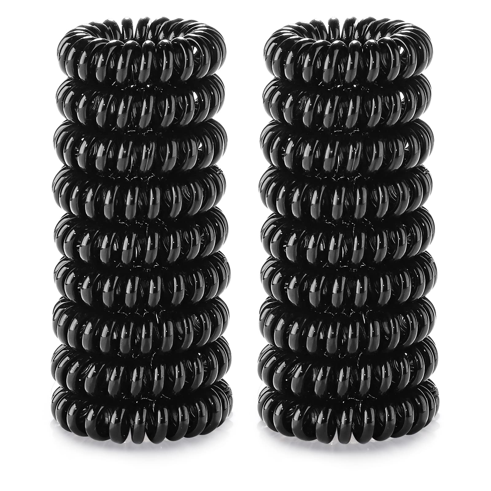 Set d'attaches spirales TIZZYT pour cheveux noirs, sans dommages et sans casse