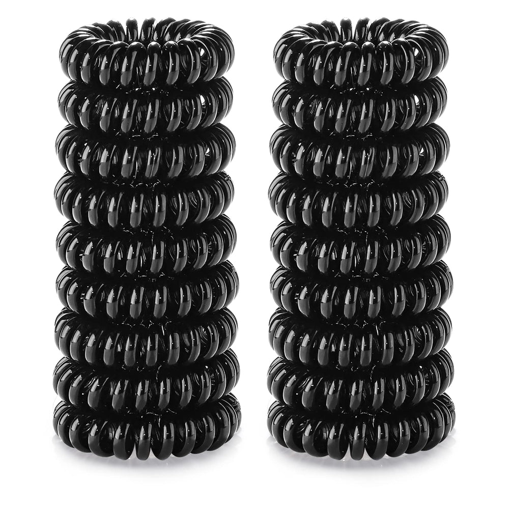 Set d'attaches spirales TIZZYT pour cheveux noirs, sans dommages et sans casse