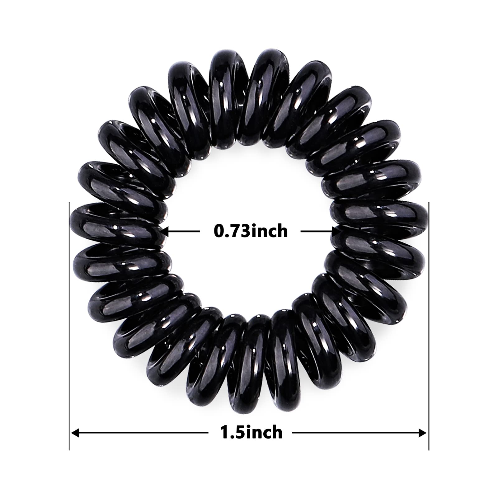Accessoires spirales noirs TIZZYT, design moderne