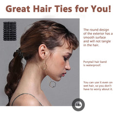 Spirales anti-casse TIZZYT pour cheveux noirs, maintien doux
